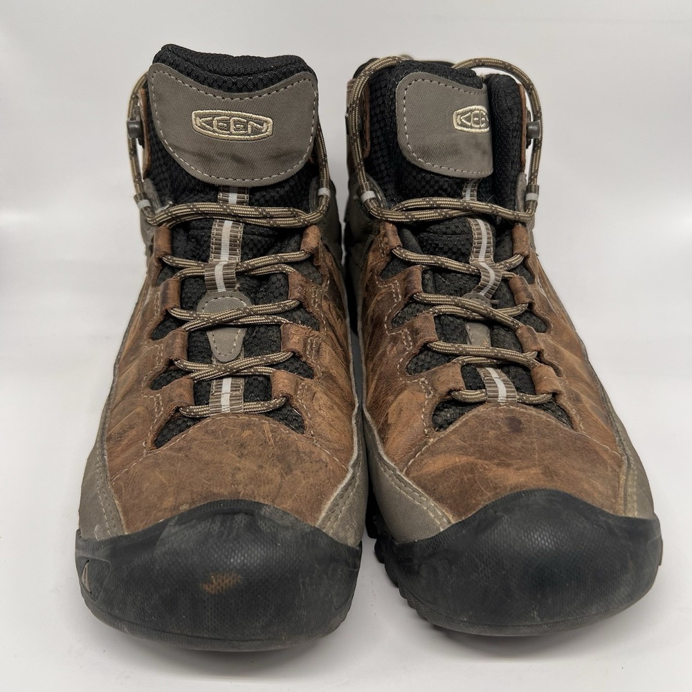 KEEN Targhee III Waterproof Mid Hiking Boots Shoes Leather Size 9.5 WP Dry Lace - Picture 3 of 9